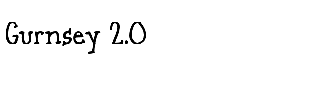 Gurnsey 2.0 font preview