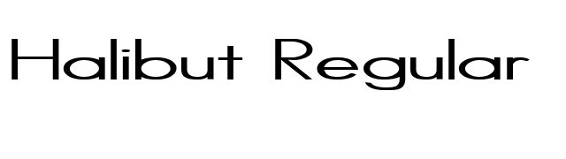 Halibut Regular font preview