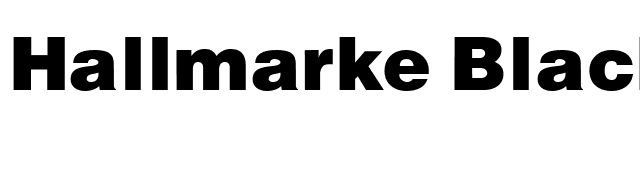 Hallmarke Black Regular font preview