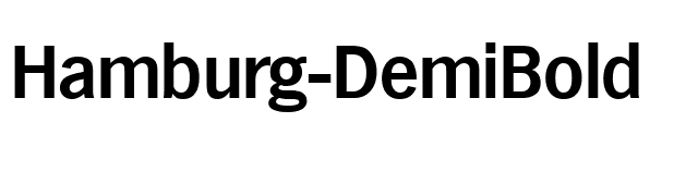 Hamburg-DemiBold font preview