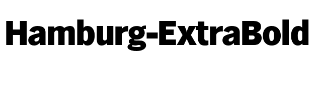 Hamburg-ExtraBold font preview