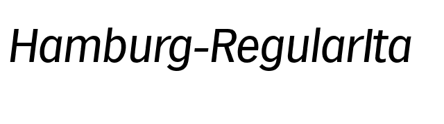 Hamburg-RegularIta font preview