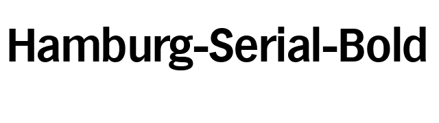 Hamburg-Serial-Bold font preview