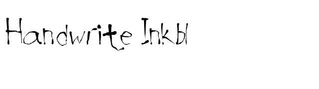 Handwrite-Inkbl font preview