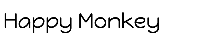 Happy Monkey font preview