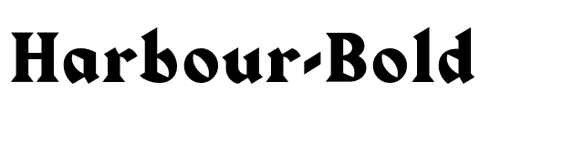 Harbour-Bold font preview