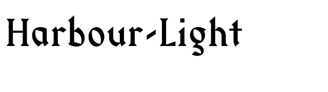 Harbour-Light font preview