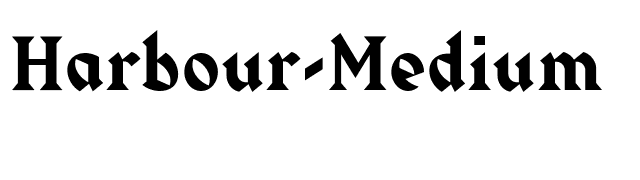 Harbour-Medium font preview