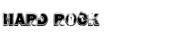 Hard Rock font preview