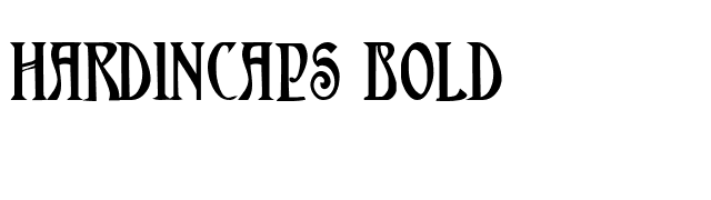HardinCaps Bold font preview
