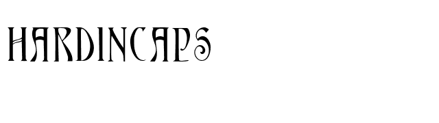 HardinCaps font preview