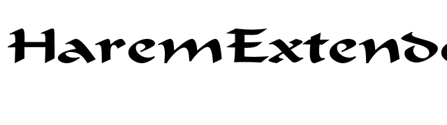 HaremExtended font preview