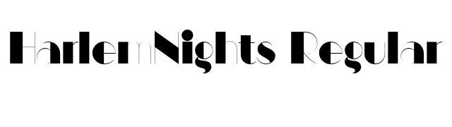 HarlemNights Regular font preview