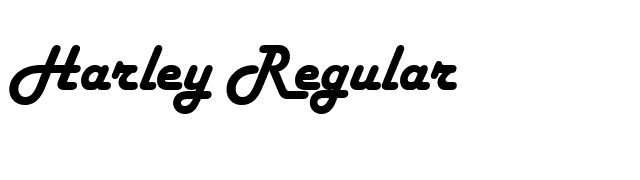 Harley Regular font preview