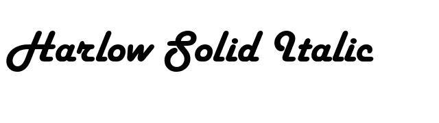 Harlow Solid Italic font preview