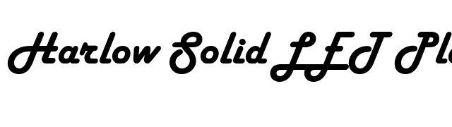 Harlow Solid LET Plain1.0 font preview
