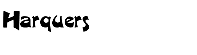 Harquers font preview