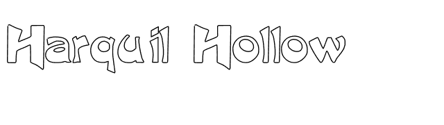 Harquil Hollow font preview