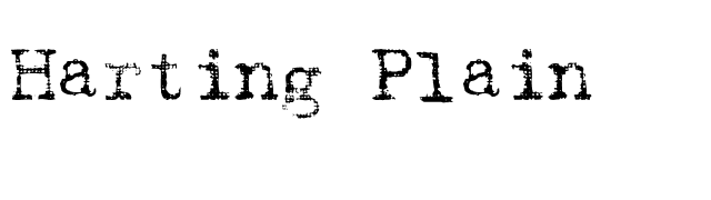 Harting Plain font preview