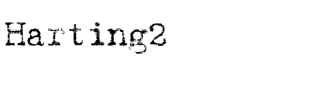 Harting2 font preview