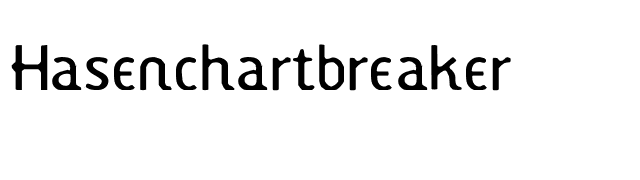Hasenchartbreaker font preview