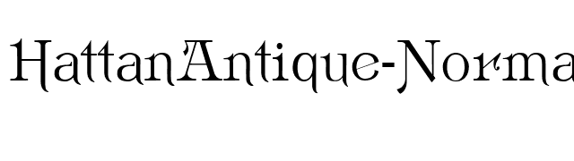 HattanAntique-Normal font preview