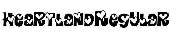 HeartlandRegular font preview