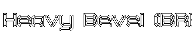 Heavy Bevel (BRK) font preview