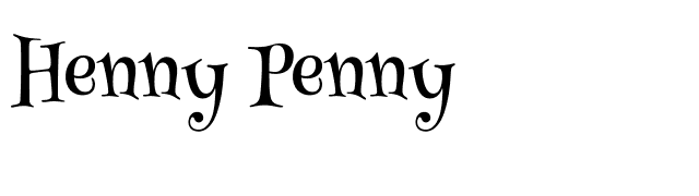 Henny Penny font preview