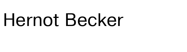 Hernot Becker font preview