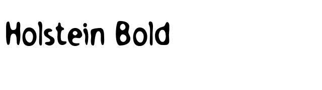 Holstein Bold font preview