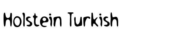 Holstein Turkish font preview