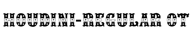 Houdini-Regular OTF font preview