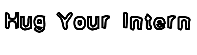 Hug Your Intern 1 font preview