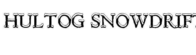 Hultog Snowdrift font preview