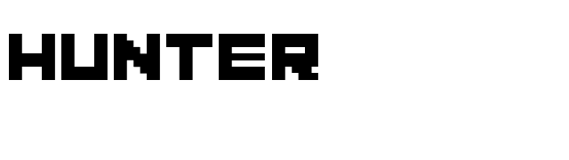 Hunter font preview