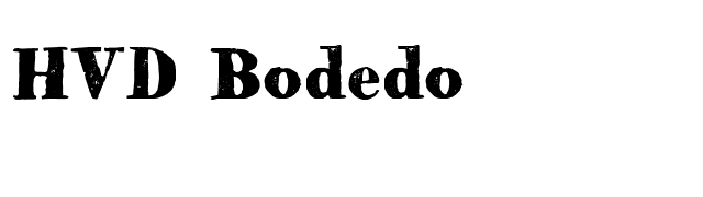 HVD Bodedo font preview