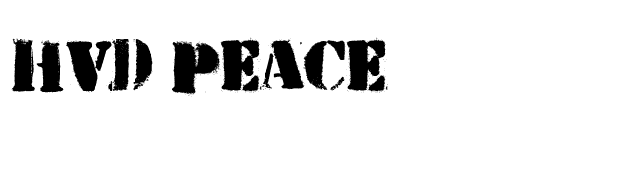 HVD Peace font preview