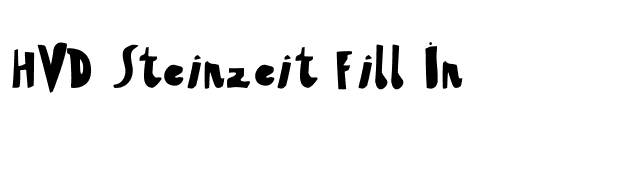 HVD Steinzeit Fill In font preview