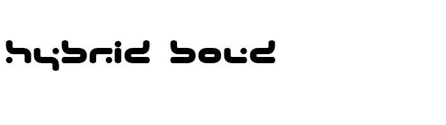 Hybrid Bold font preview