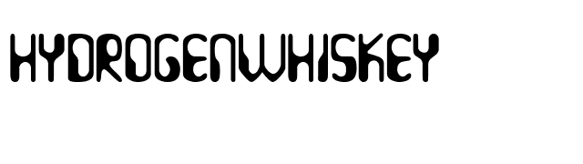 HydrogenWhiskey font preview