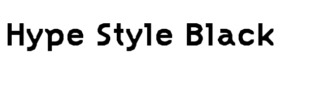 Hype Style Black font preview