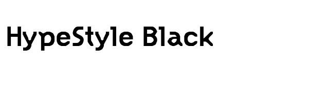 HypeStyle Black font preview