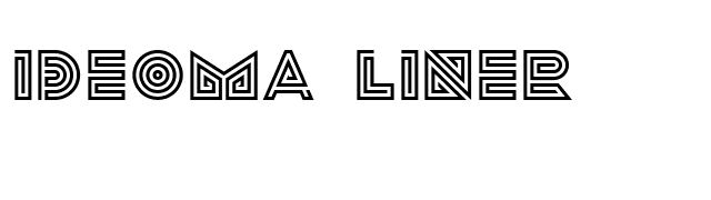 Ideoma Liner font preview