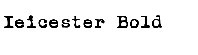 Ieicester Bold font preview