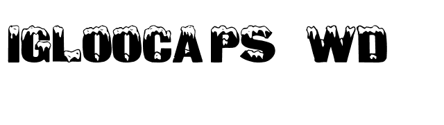 IglooCaps Wd font preview