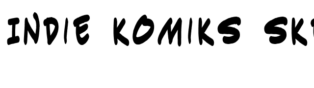 Indie Komiks Sketch Bold font preview