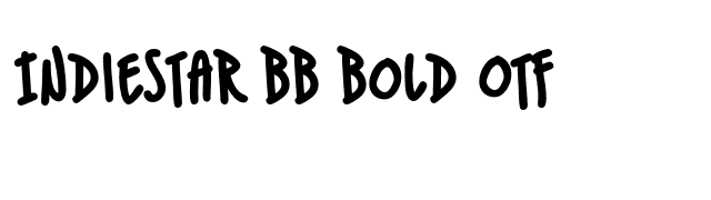 IndieStar BB Bold OTF font preview