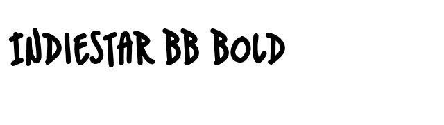 IndieStar BB Bold font preview