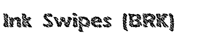 Ink Swipes (BRK) font preview